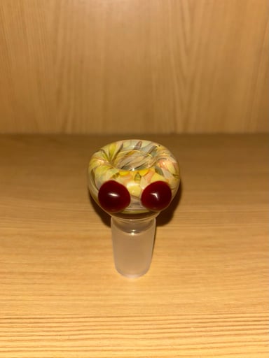 Preview pic of Hand blown 18mm slide by local colorado artist