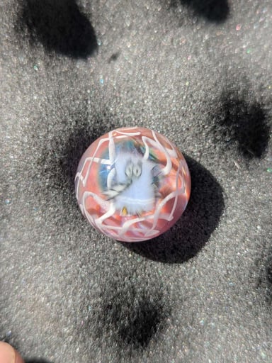 Preview pic of Latticino purpleish towlie marble