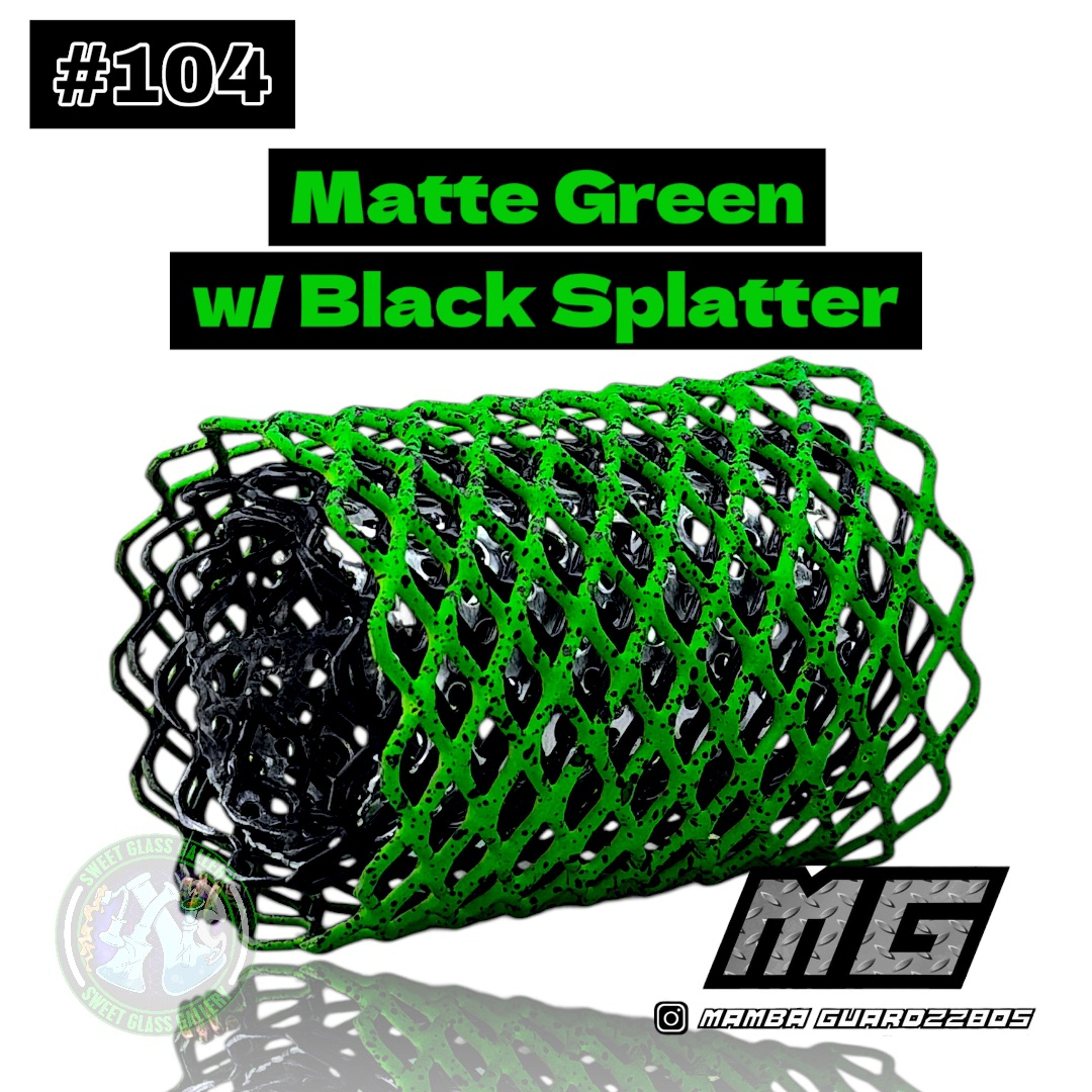 Preview pic of Mamba Guardzz - Heat Cage #104 Blazer GT8000 Guard (Matte Green & Black)