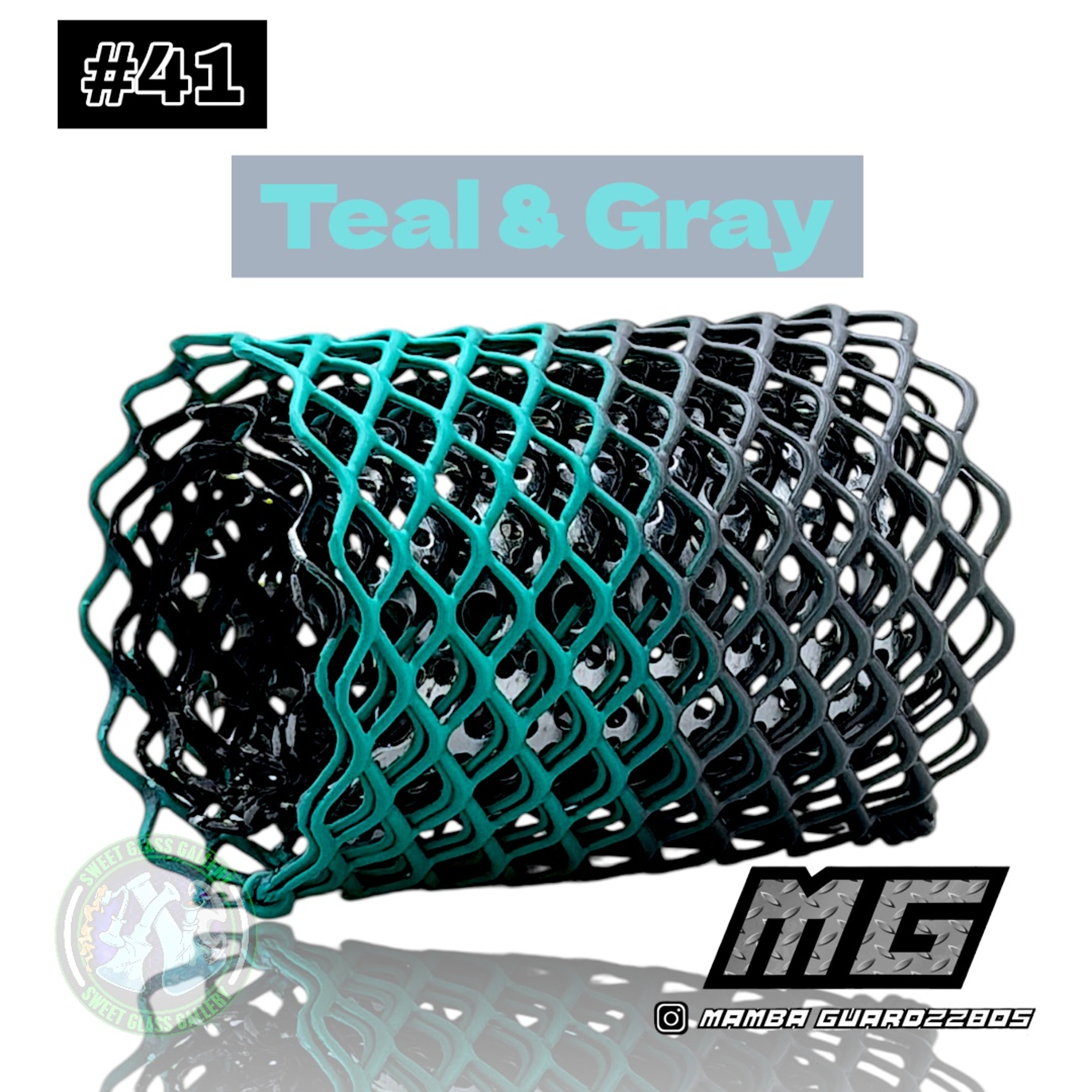 Mamba Guardzz - Heat Cage #41 - Blazer GT8000 Guard (Teal & Gray) image 0