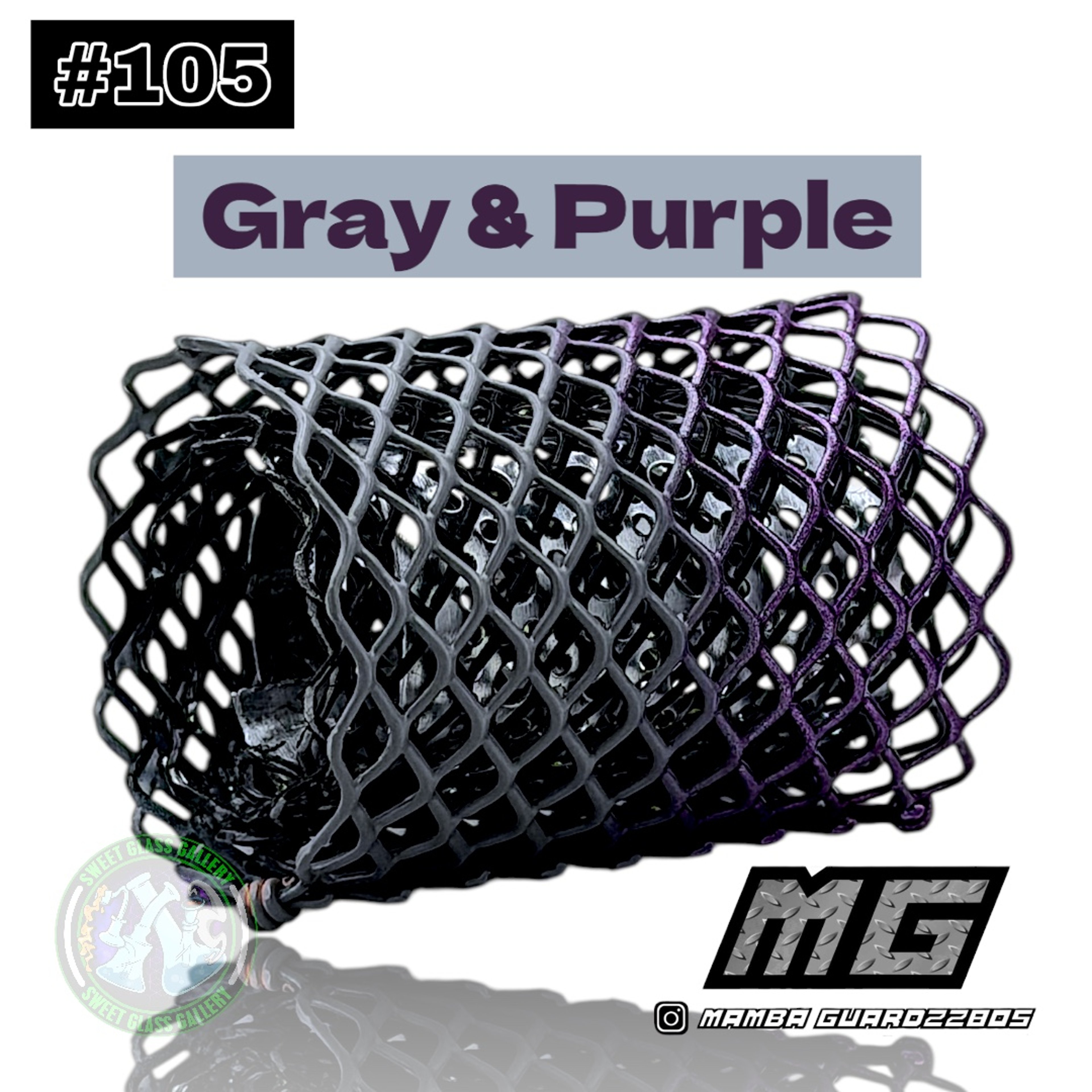 Preview pic of Mamba Guardzz - Heat Cage #105 Blazer GT8000 Guard (Gray & Purple)