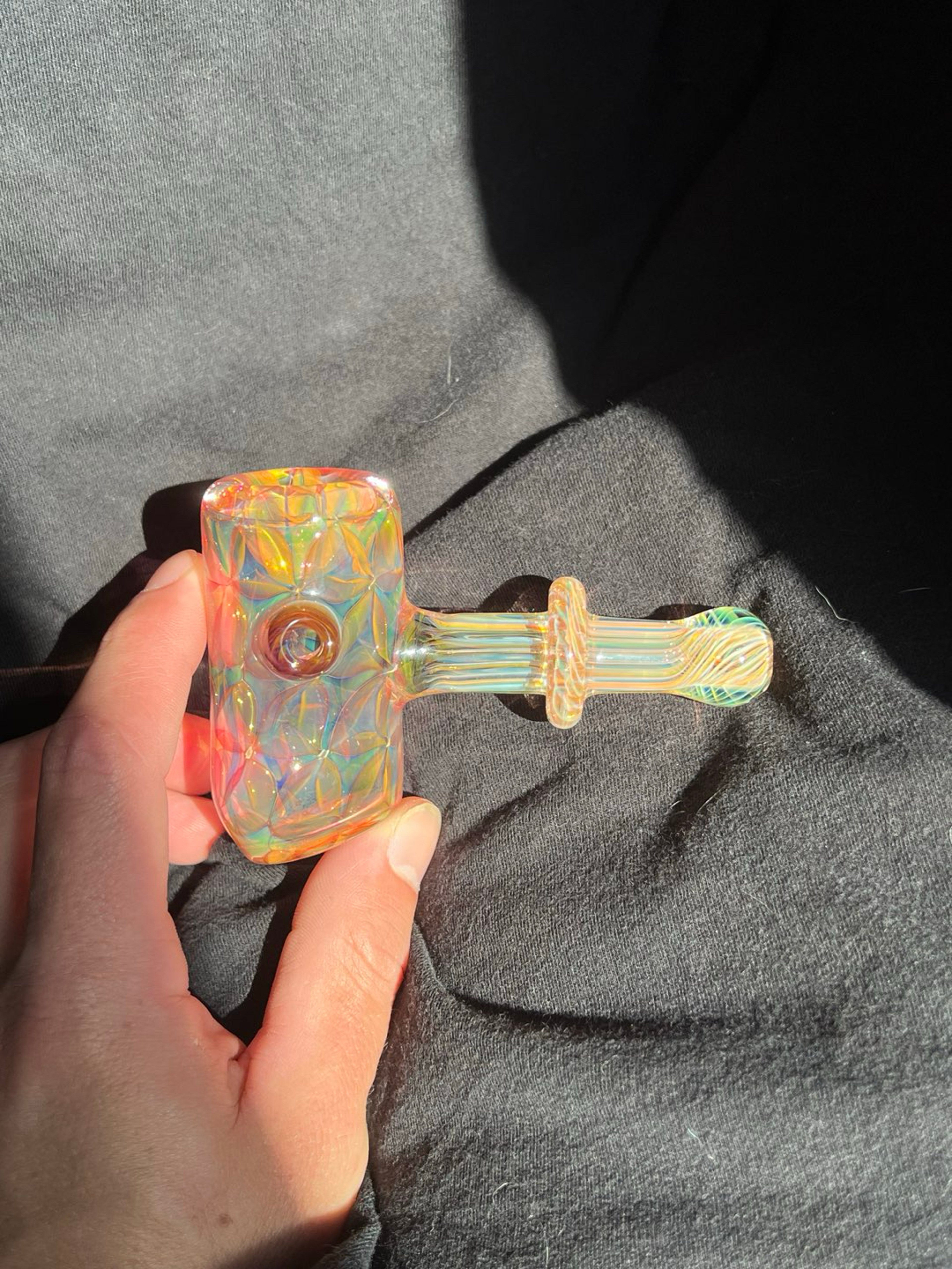 Fumed dot box hammer/corncob pipe image 0