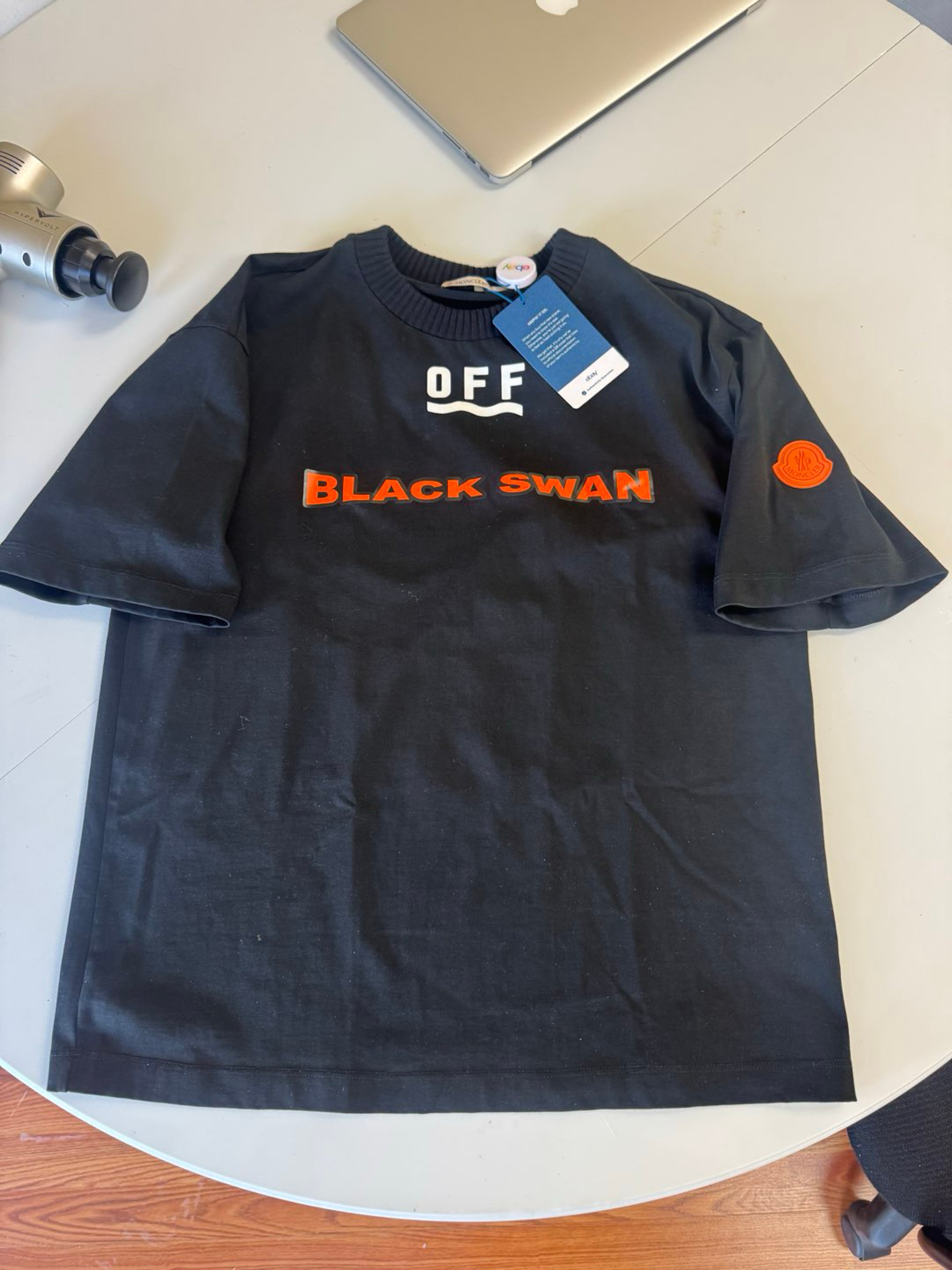 Preview pic of Off white x moncler collab t shirt medium