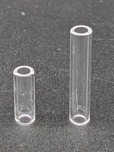 Preview pic of GREEK GLASS HOLLOW QUARTZ PILLAR