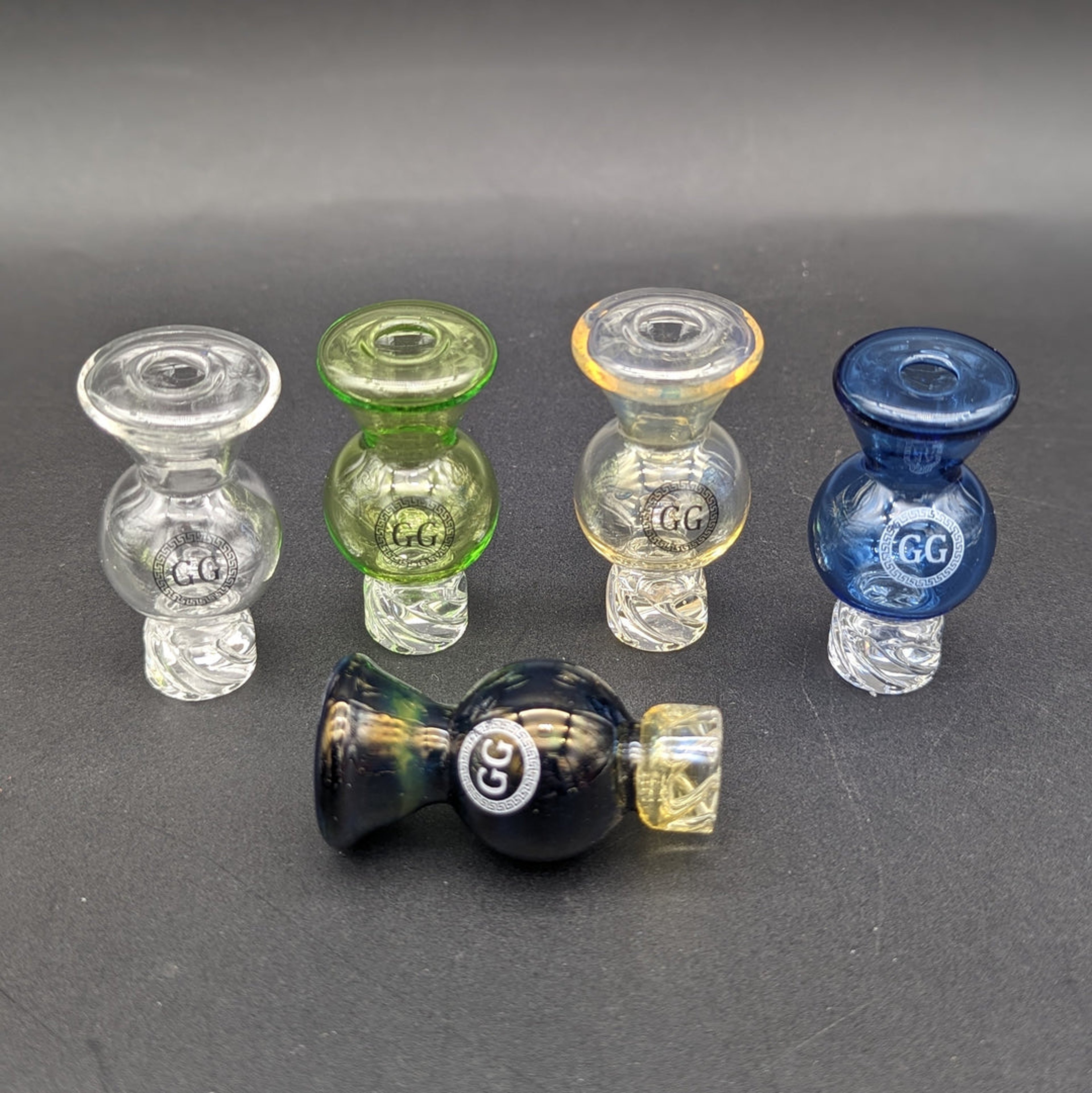Preview pic of GREEK GLASS BUBBLE SPINNER CAP