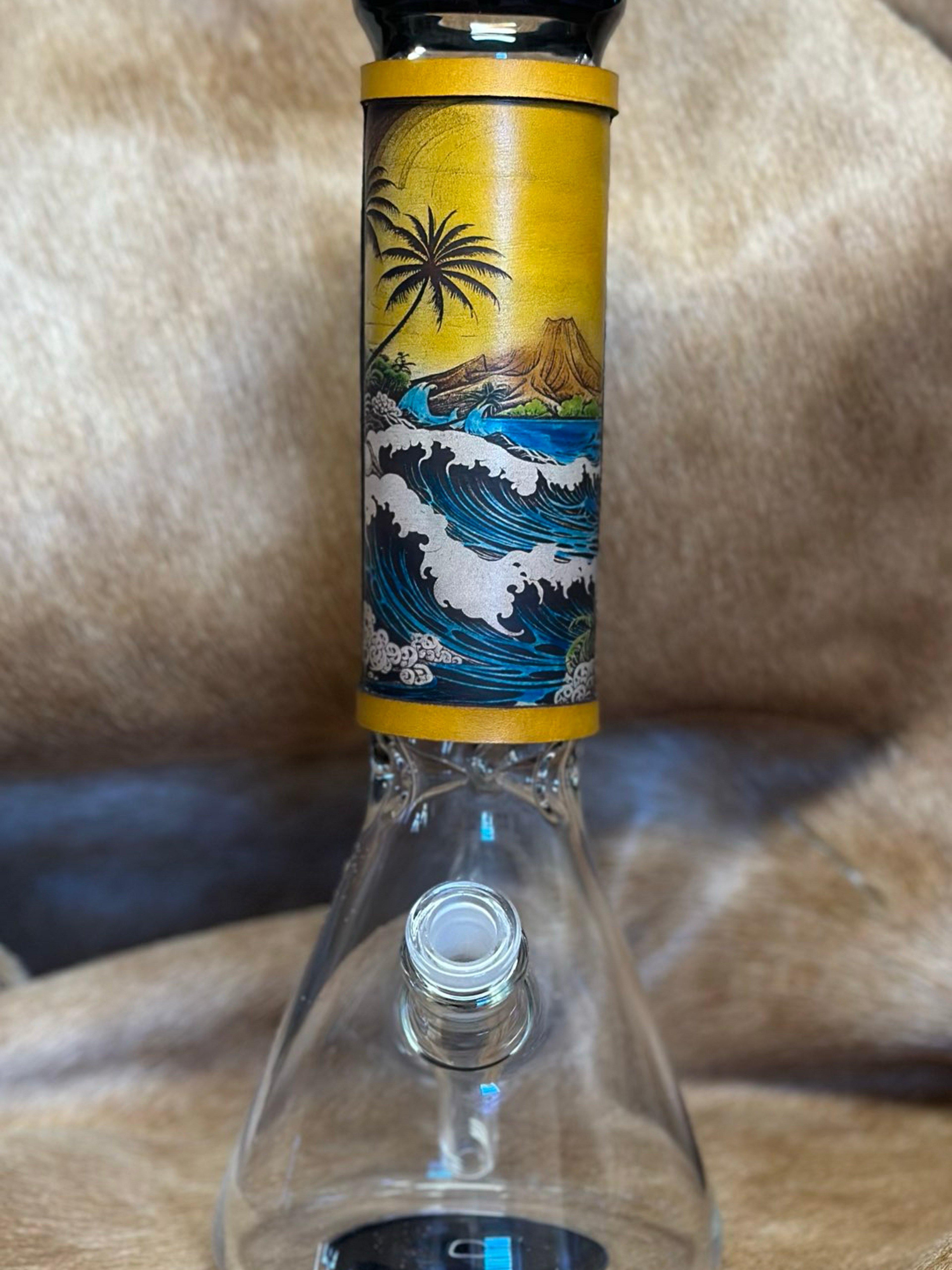 Preview pic of RipGrip – Handcrafted Leather Wrap with Hand-Stained Finish