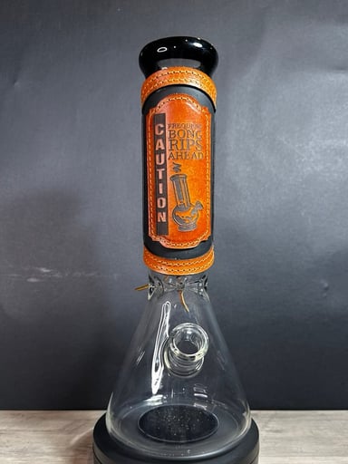 Preview pic of RipGrip – Handcrafted Leather Wrap with Hand-Stained Finish