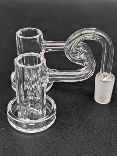 Preview pic of GREEK GLASS DOUBLE FACETED CHARMER 14MM