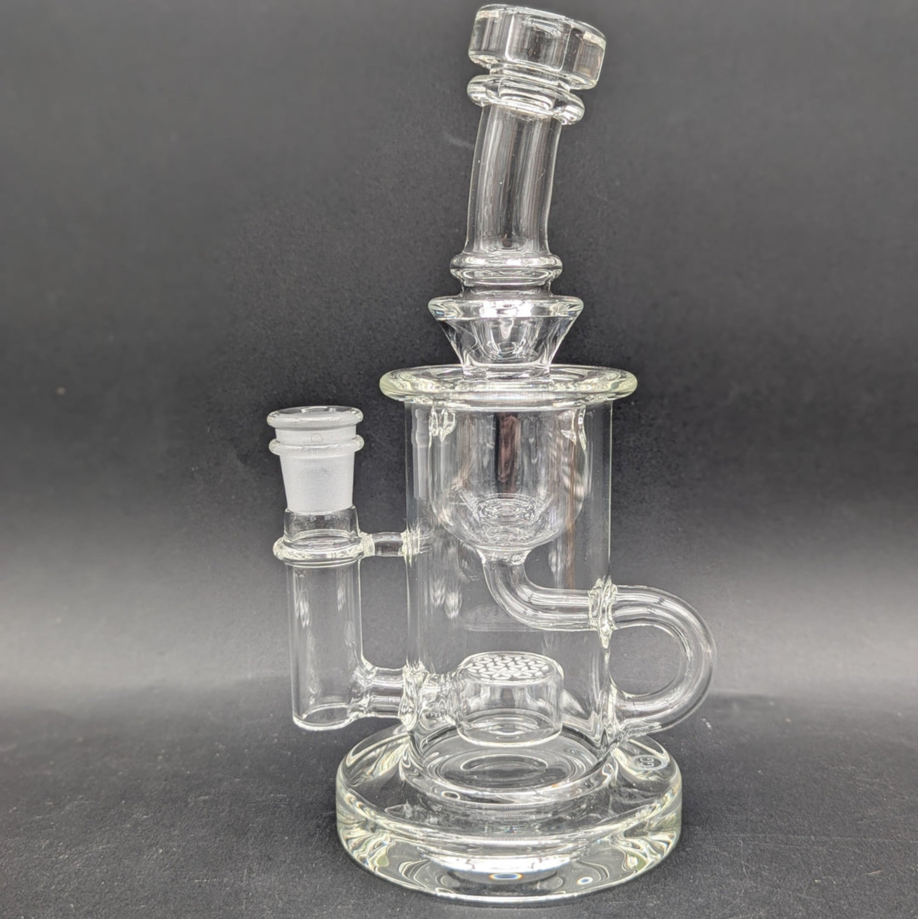 GREEK GLASS 7.5" KLEIN RECYCLER RIG image 0