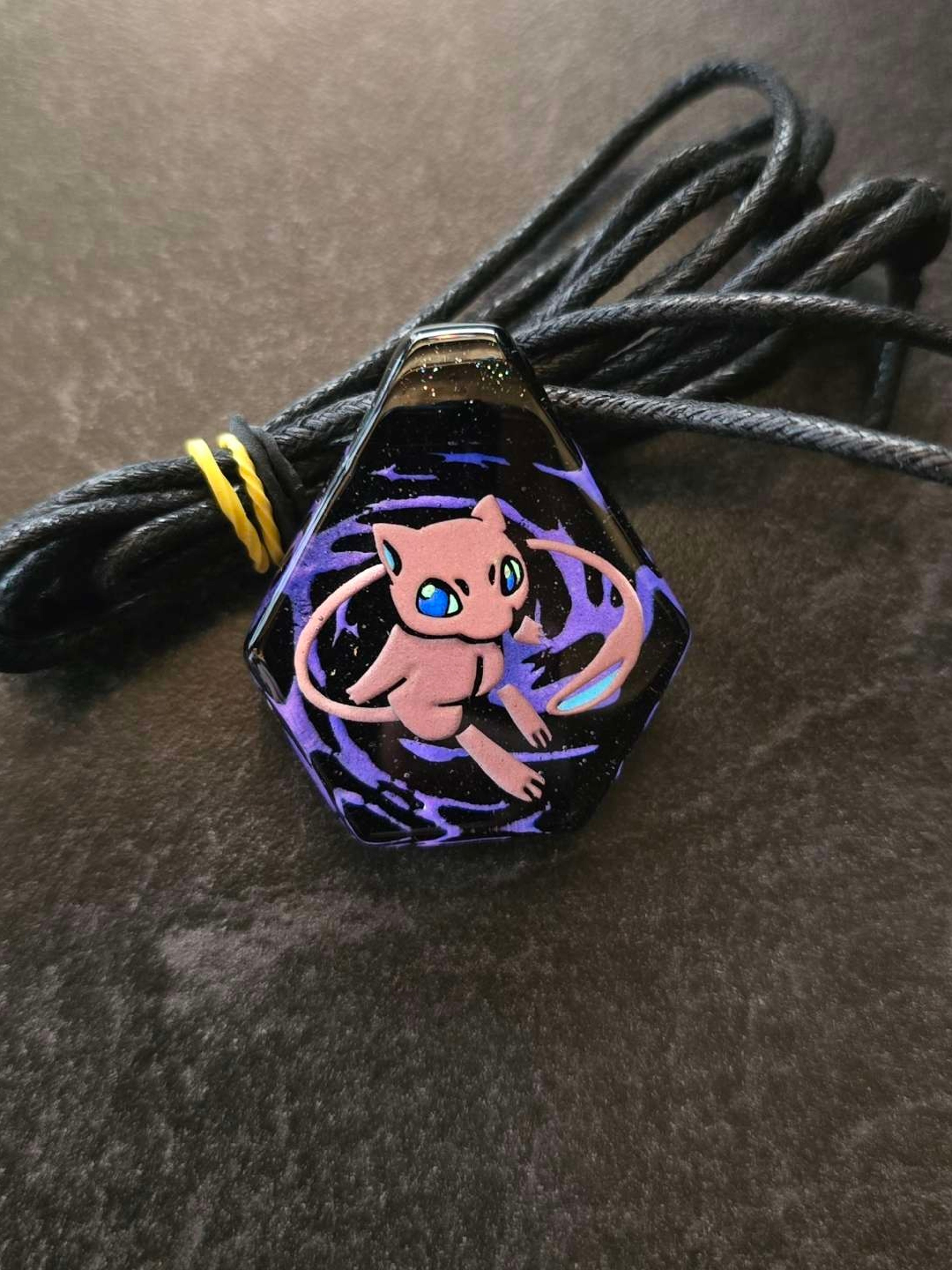 Preview pic of Mew Pokemon Layered Glow Pendant