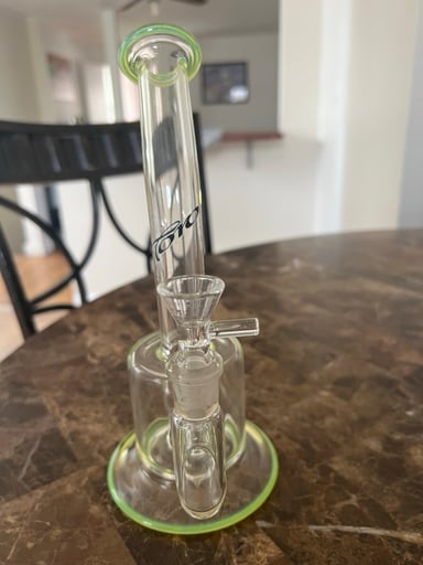 Preview pic of 14mm Toro Froth Longneck with Green Slyme accents.