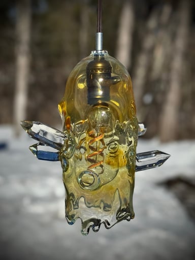 Preview pic of Glass Forest Boro Crystal Pendant Lamp