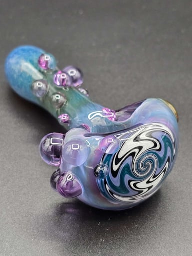 Preview pic of Purple X Blue Moon Wig Wag Pipe 💜