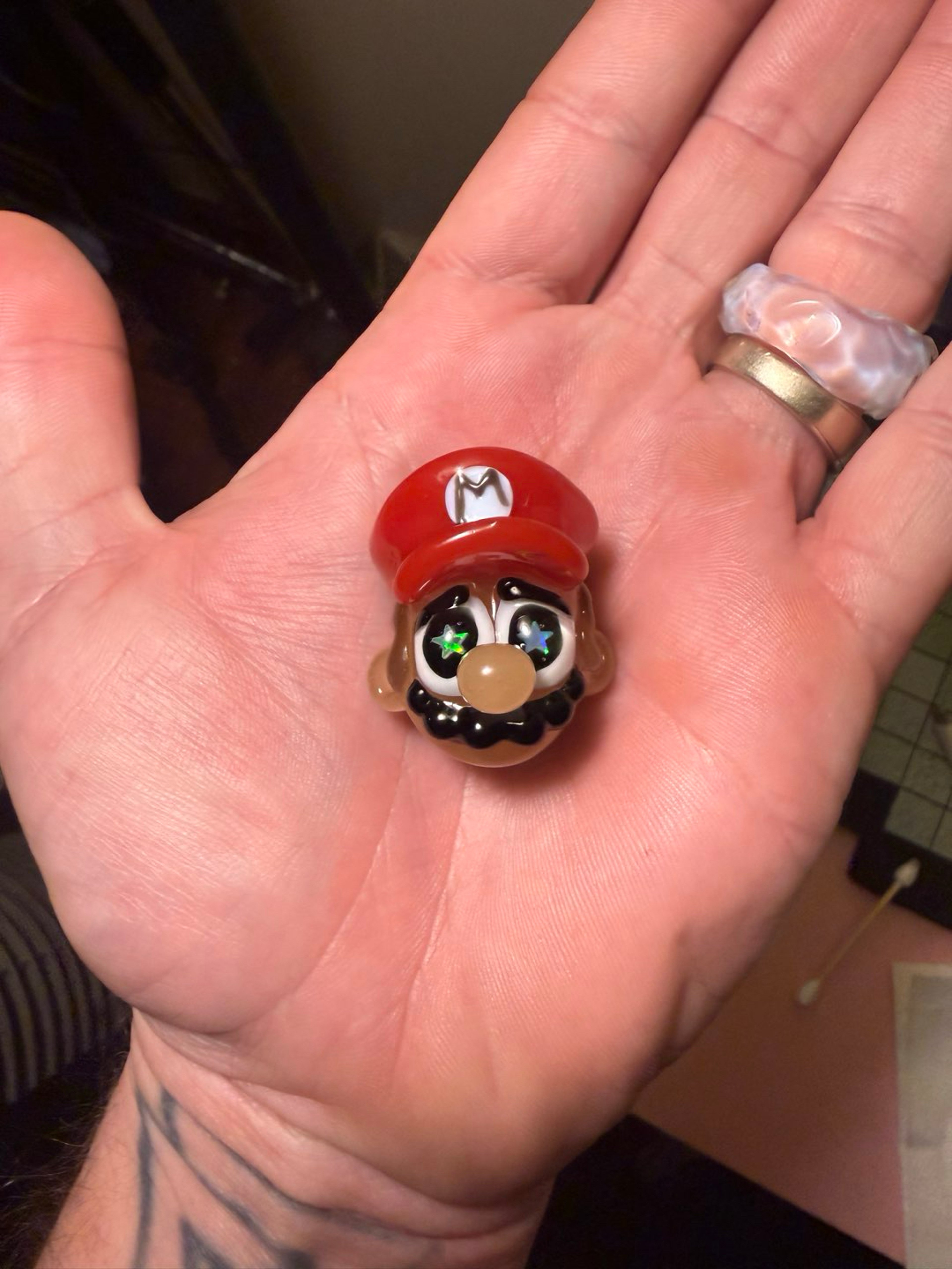 Preview pic of JSmart Star Opal Eyed Mario Pendy