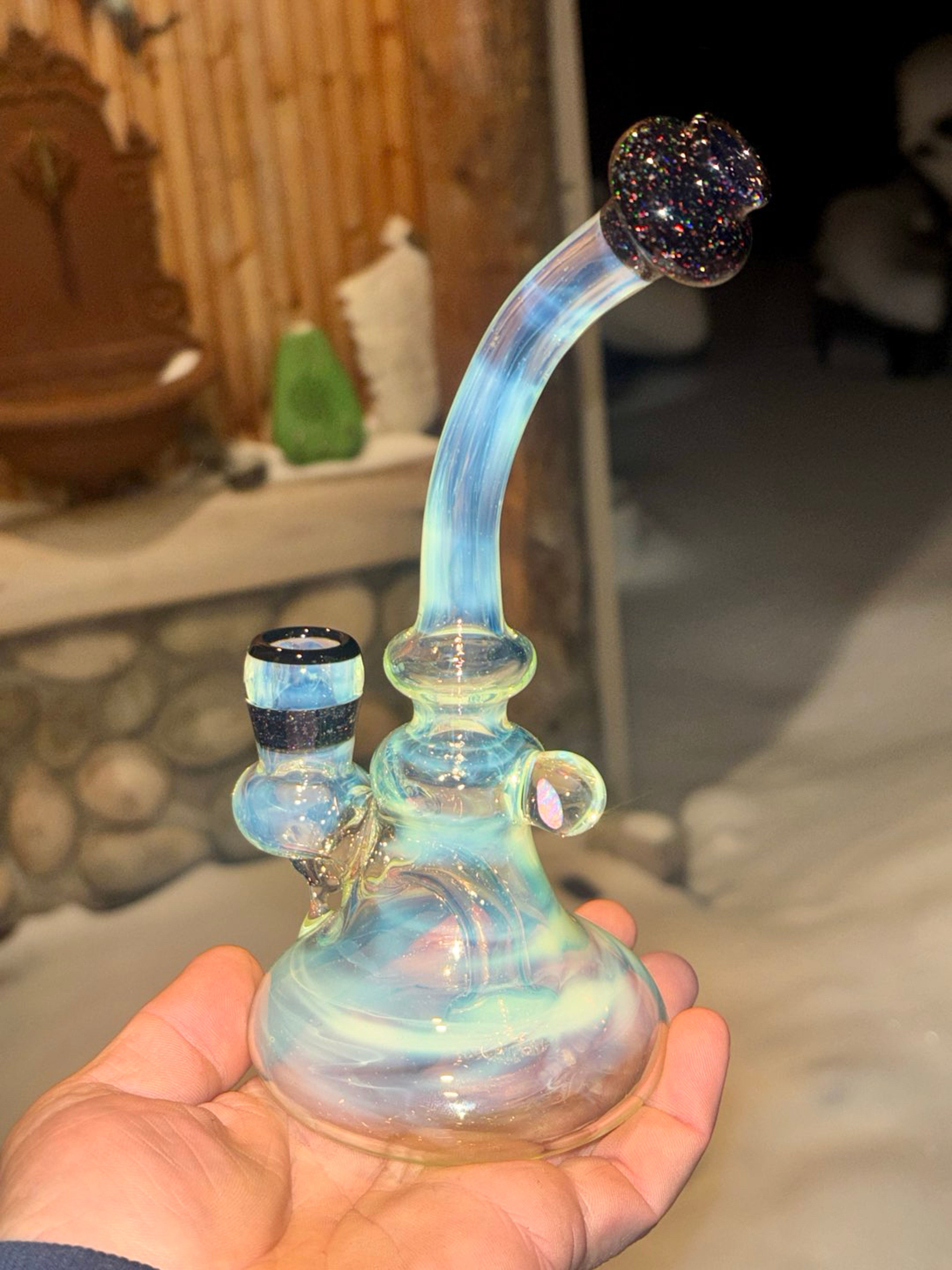 14mm crushed opal slyme rig image 0