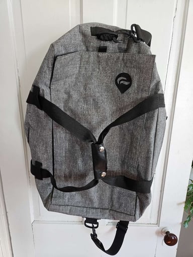 Preview pic of Gray Skunk Hybrid Rucksack Duffle Bag