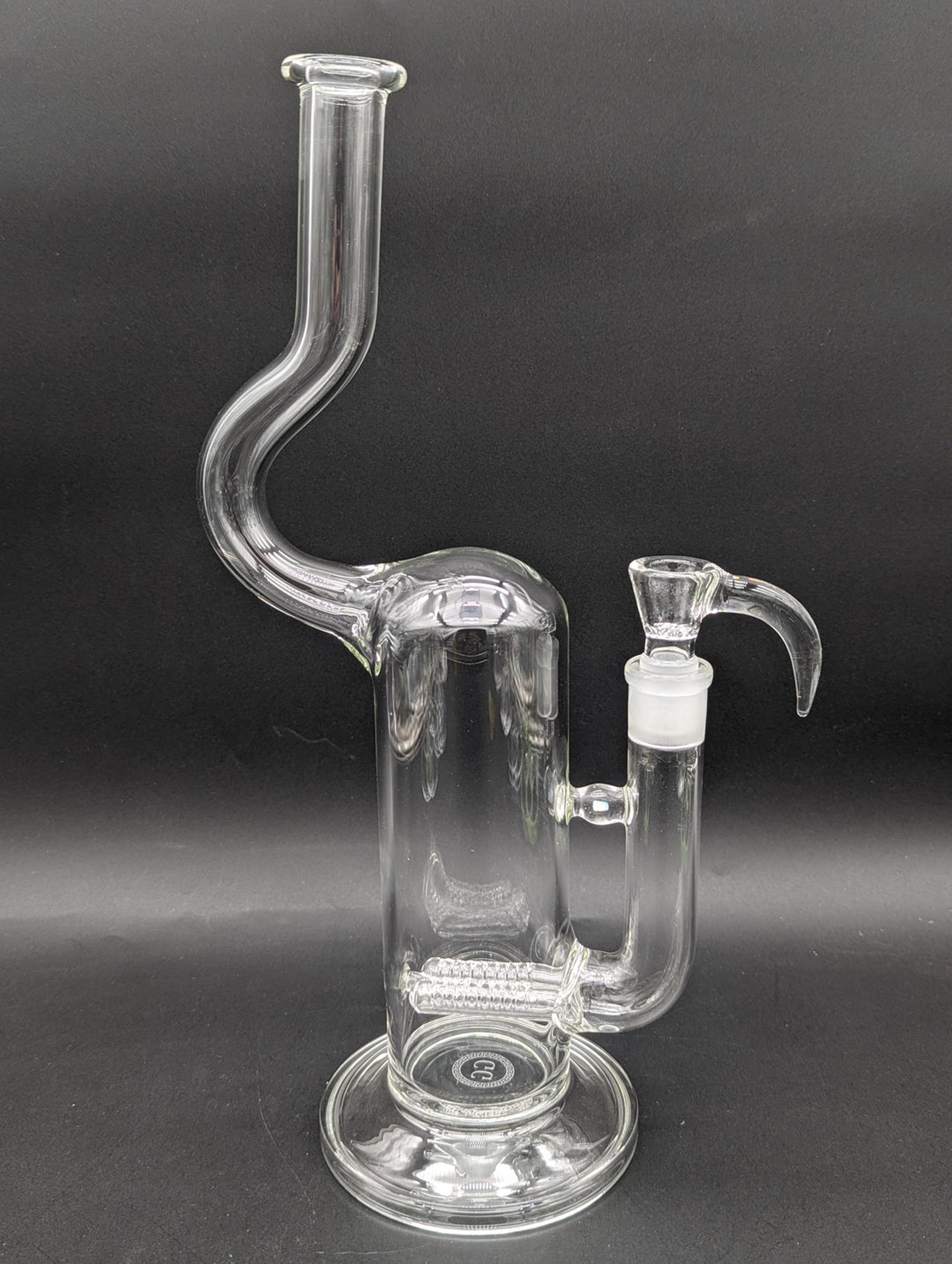 Preview pic of GREEK GLASS DUAL GRID NATTY NECK W/ OPAL