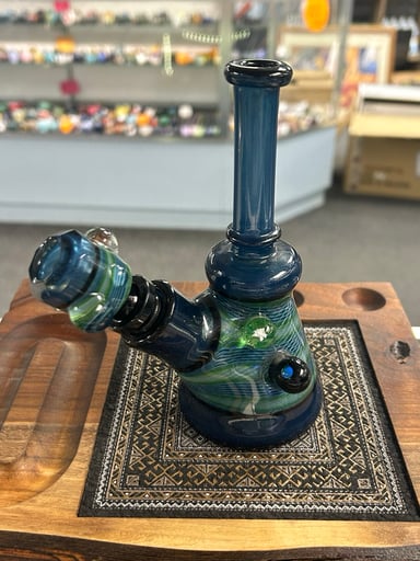 Preview pic of Amar Faceted Blue/Green Mini Tube