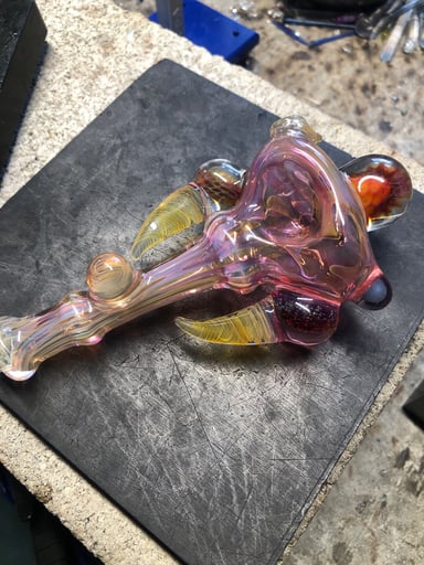 Preview pic of Fume collab spoon with @peetwiceglass