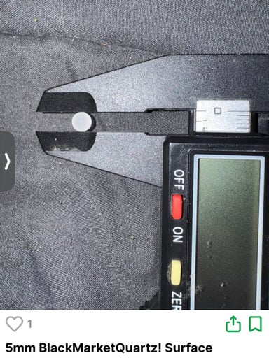 Preview pic of One 8mm and One 5mm Surface Enhanced Pearls! Trusted Seller!