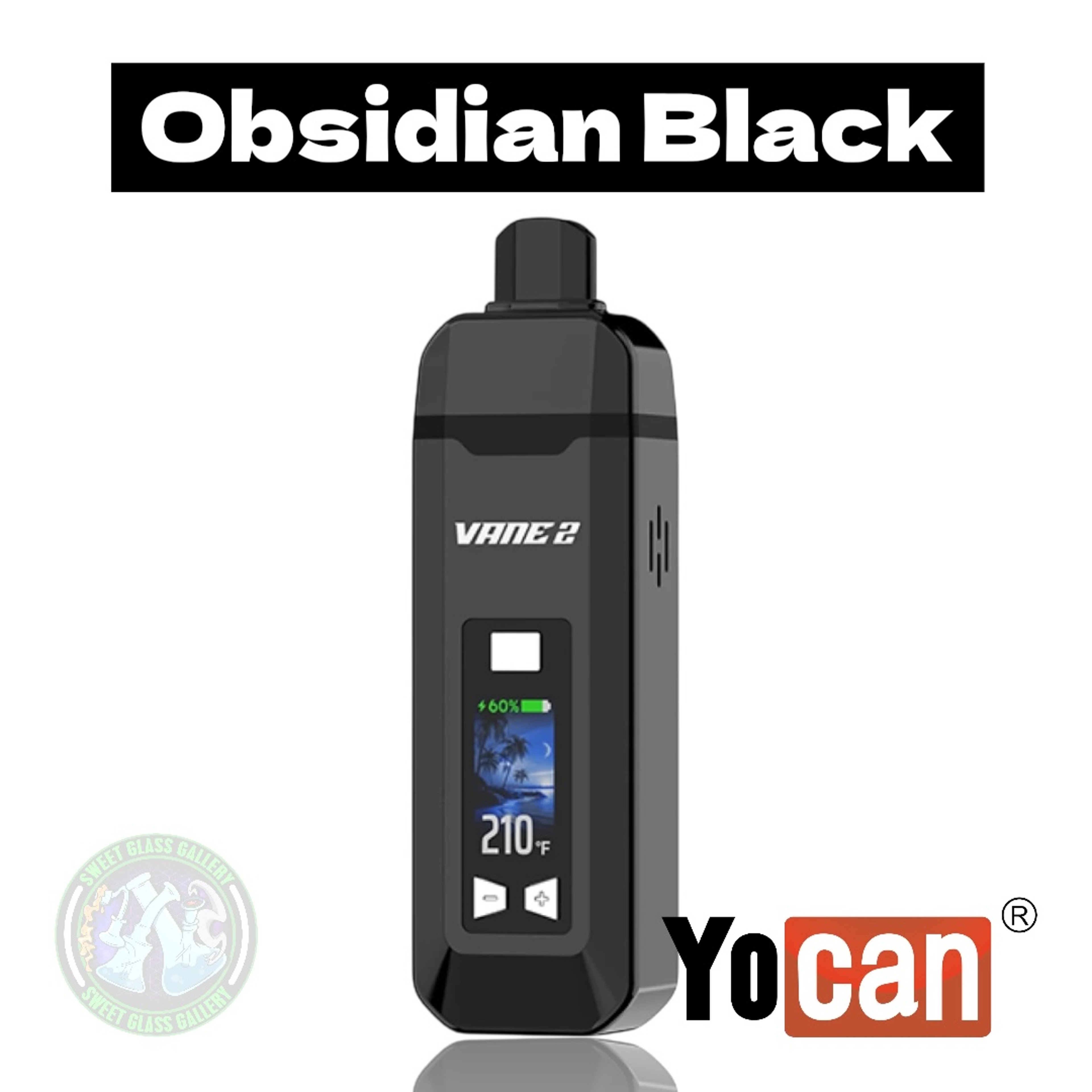 Preview pic of YoCan - Vane 2 - Obsidian Black - Dry Herb Vaporizor