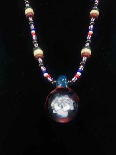 Preview pic of White Rose Pendant