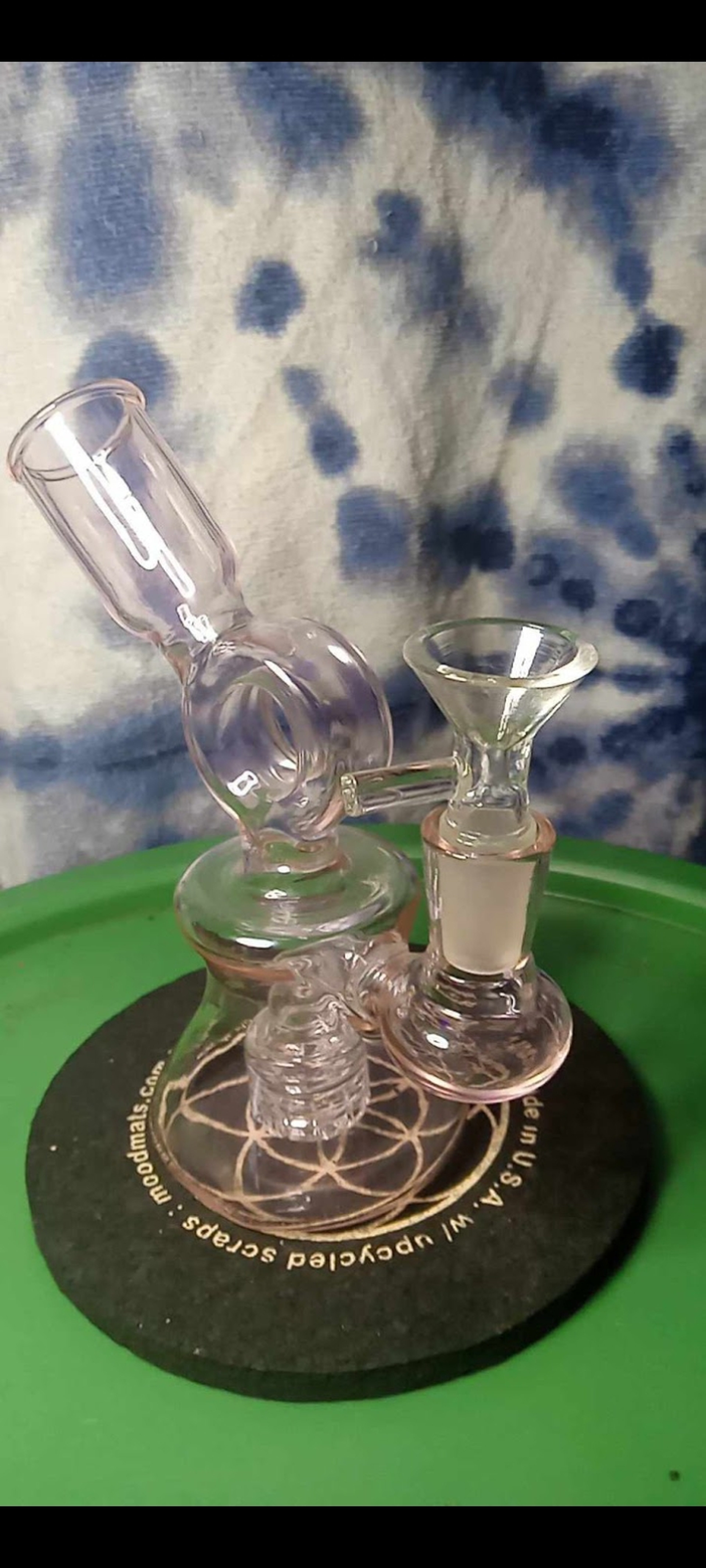 Preview pic of Brand New, Heady, Pink Glass, Functional, Mini Dab Rig