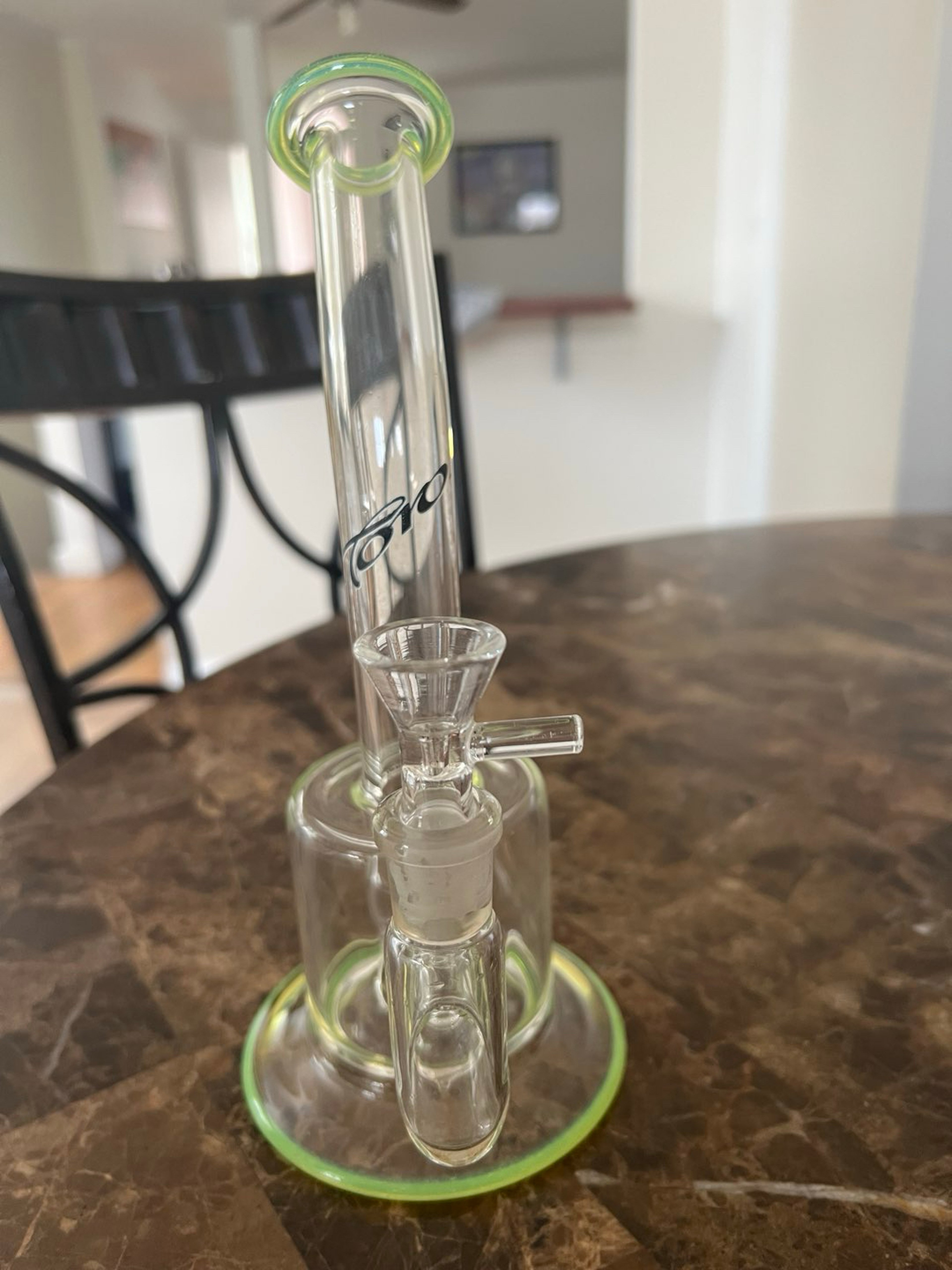 Preview pic of 14mm Toro Froth Longneck with Green Slyme accents.