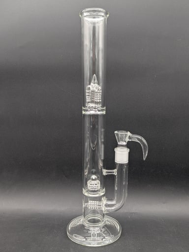 Preview pic of GREEK GLASS INLINE TO 360 GRID CAP TUBE W/ OPAL