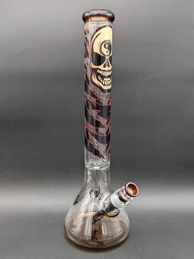 Preview pic of GREEK x RVD GLASS SKULL INVASION BEAKER BONG