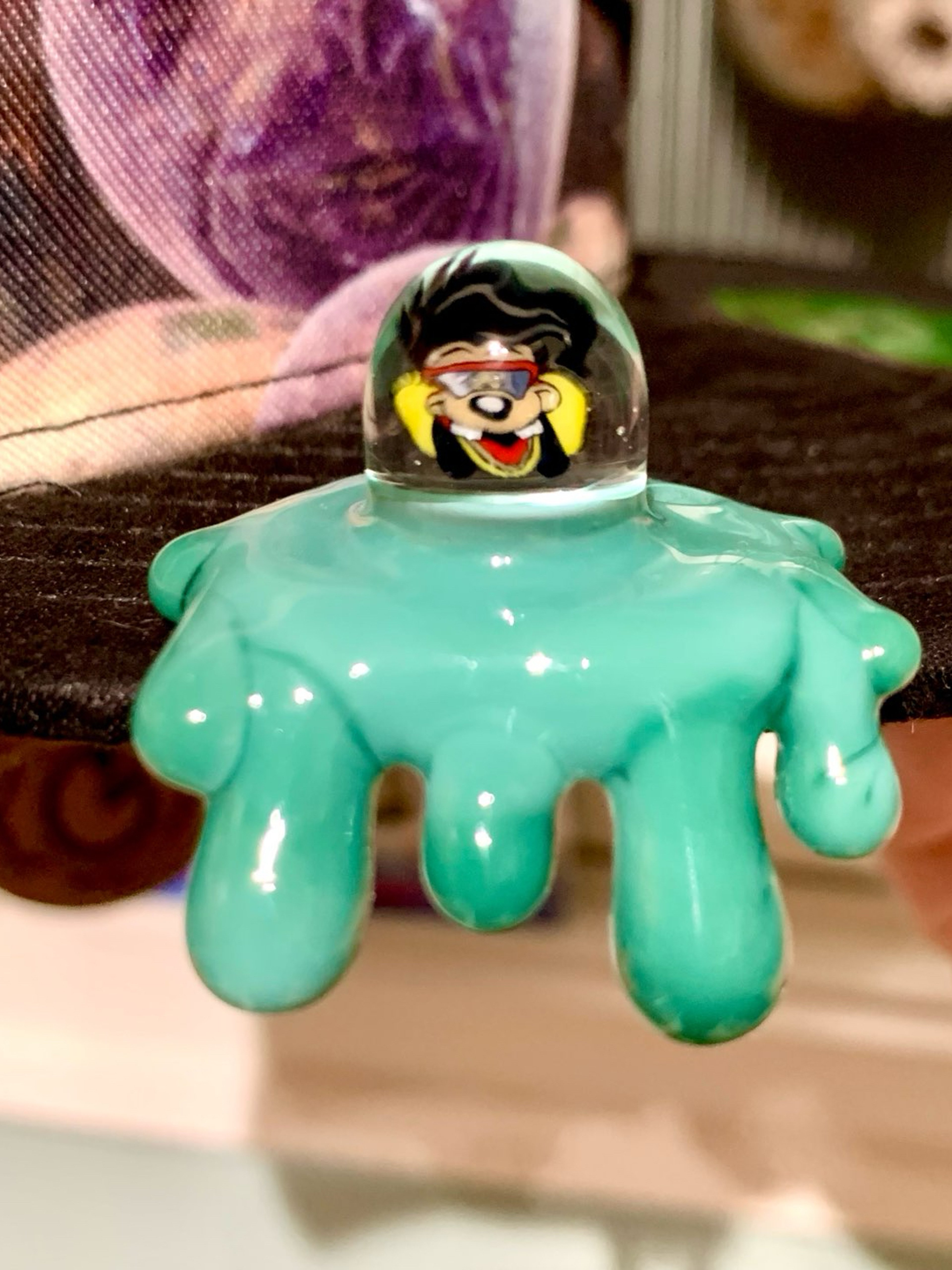 Obe Glass Goof Troop Hat Brim Pin image 0