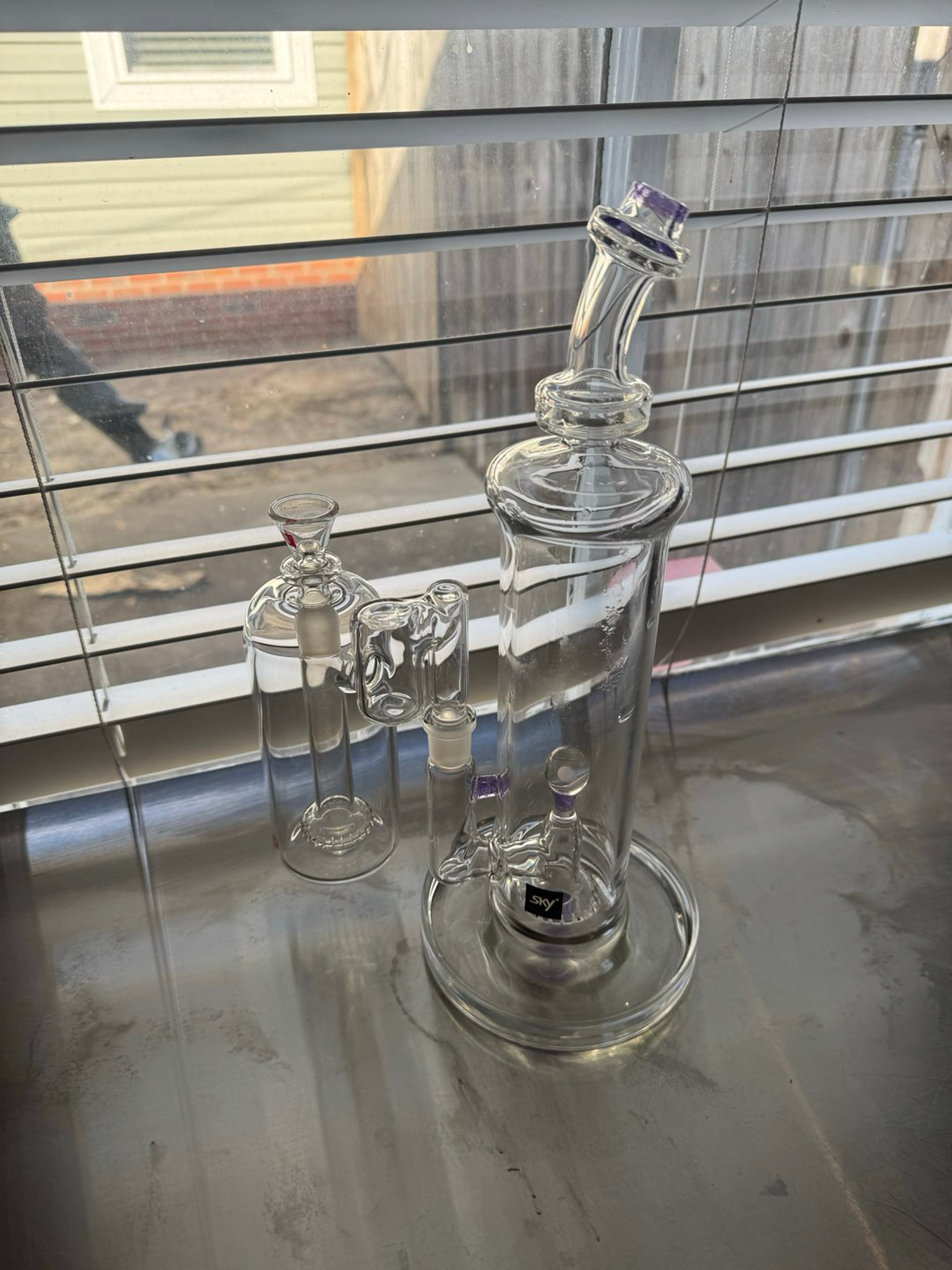 Skyglass Eclipse Bubbler w/ lunar splash catcher AND Apache case image 0