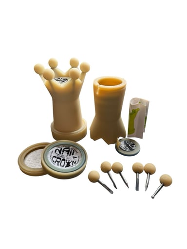 Preview pic of Nail Crown Color-Changing Dab Station – All-In-One Safety & Storage Solution