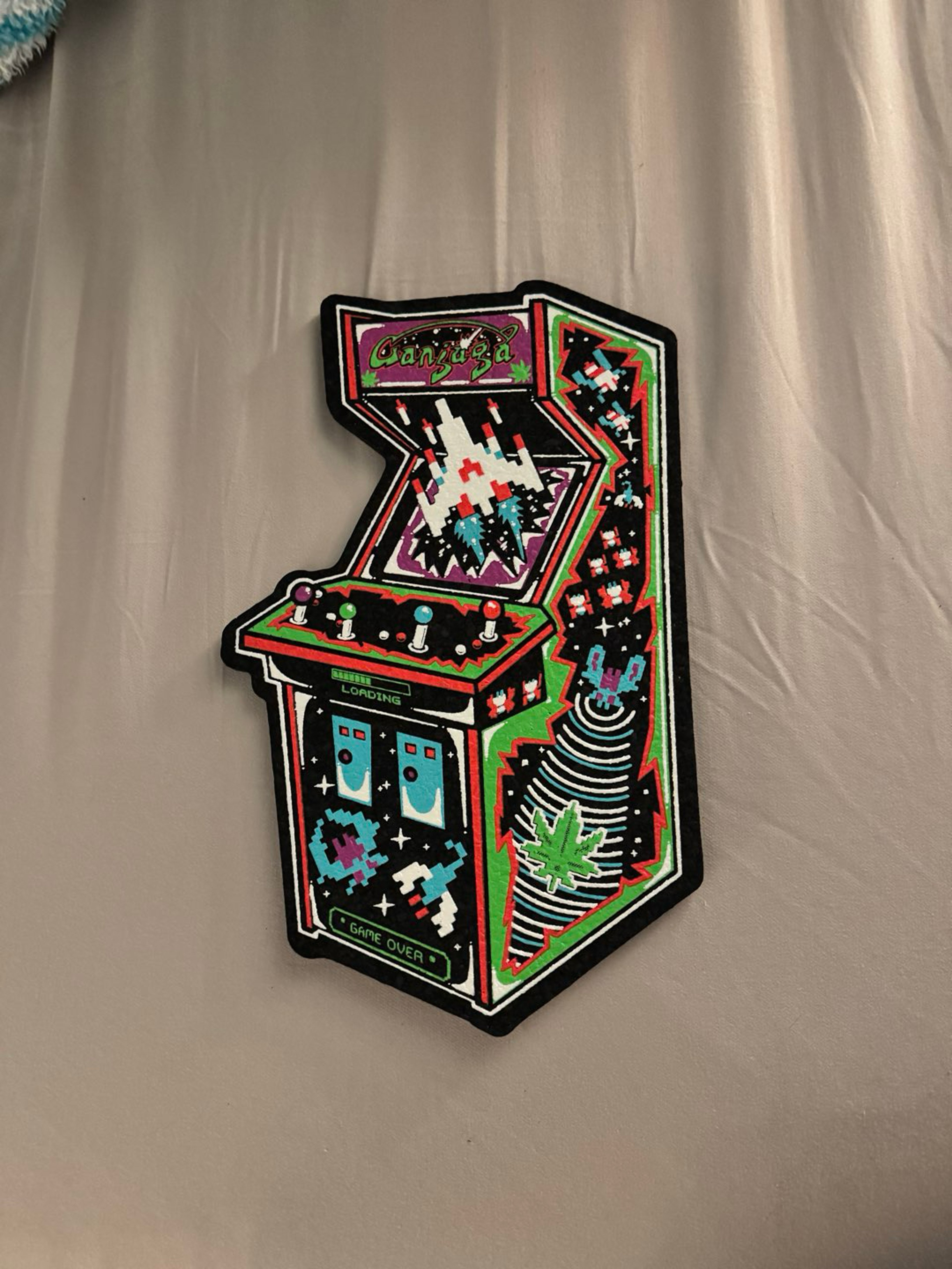 Preview pic of Dark mountain cult arcade series/ galaga full uv glow moodmat