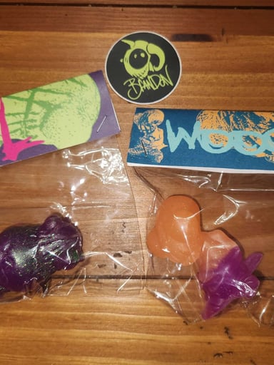 Preview pic of BRANDON MARTIN carded hand cast resin figures Woogs and BURL MOC