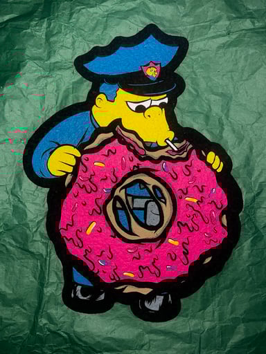 Preview pic of Officer Wiggum  moodmat uv