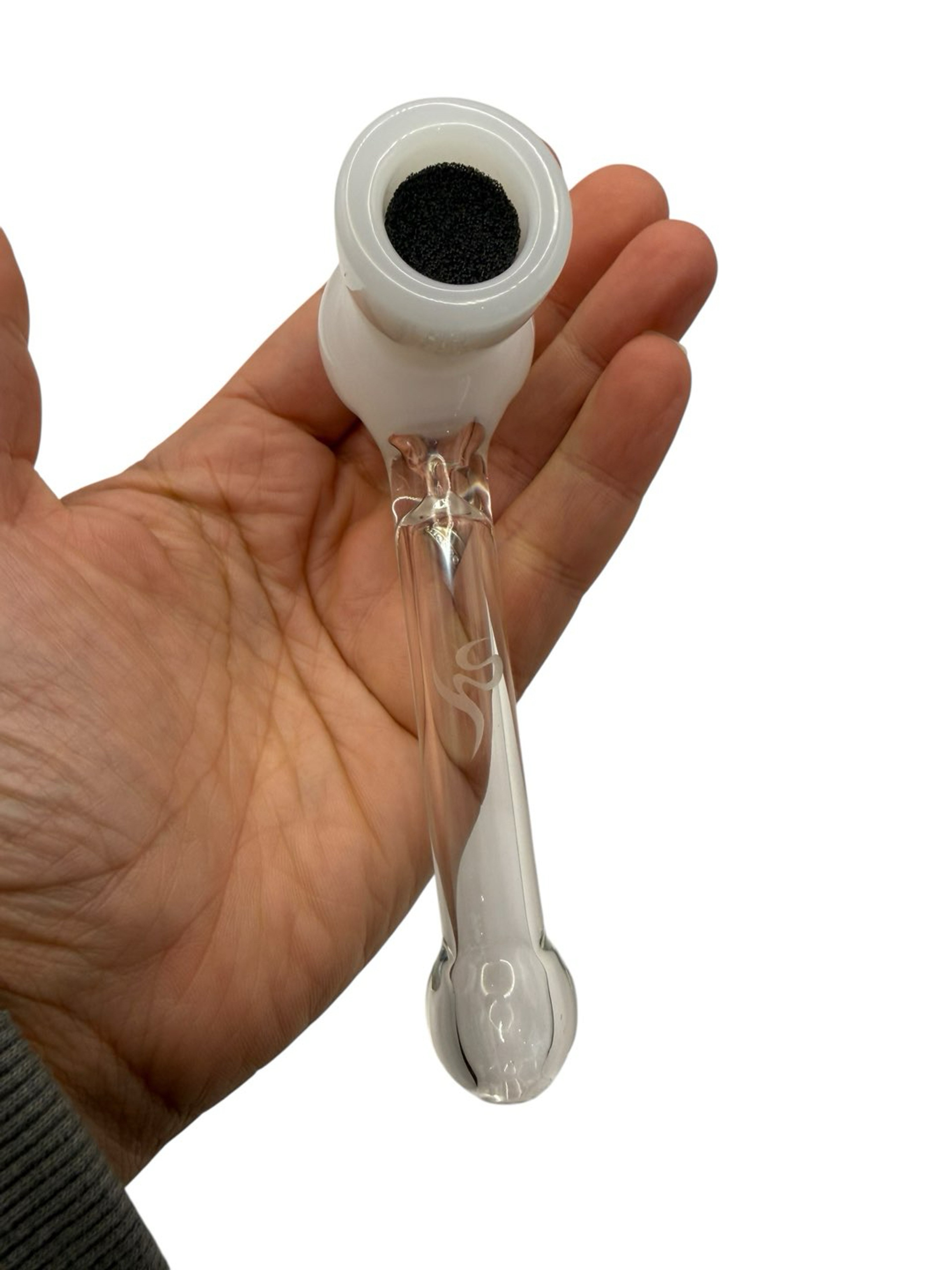 Healthstone Glass - Classic Handpipe 5.5in White image 0