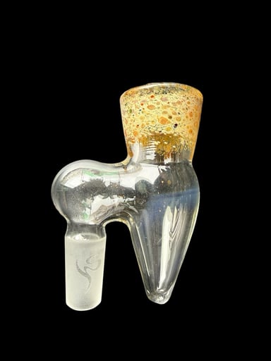 Preview pic of Healthstone Glass Slide Claim Catcher – Half Frit (14MM 90° Male)
