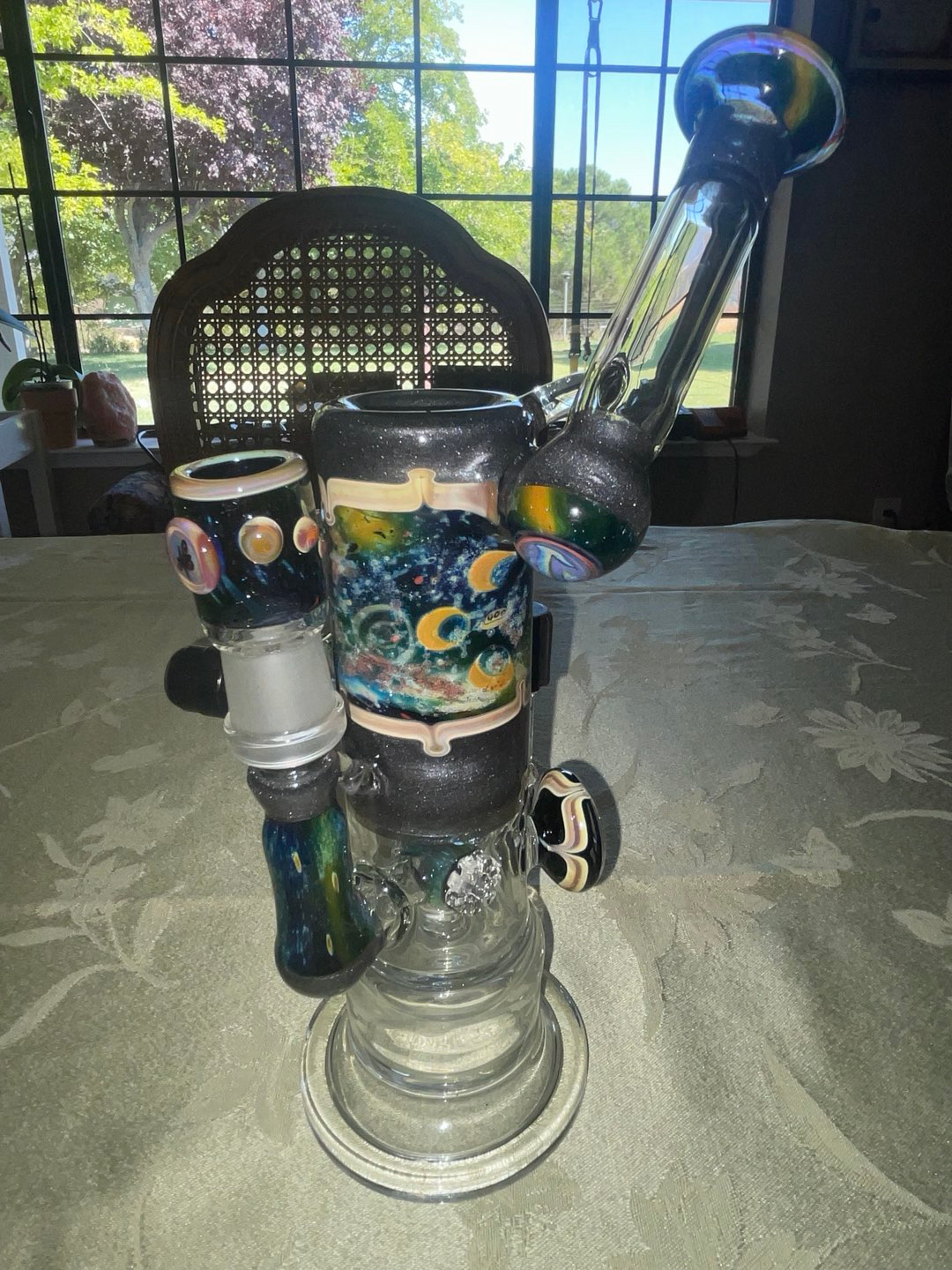 Preview pic of Nathan Miers N8 x Hitman x Bluegrass glass steel wool sidecar hammer head perc torch tube