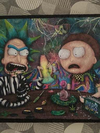 Preview pic of Glow rick and morty mat