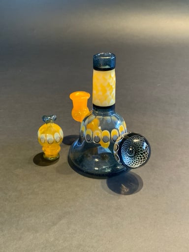 Preview pic of Natrix Glass 10mm Dot Stack Rig w. Matching Spinner Cap
