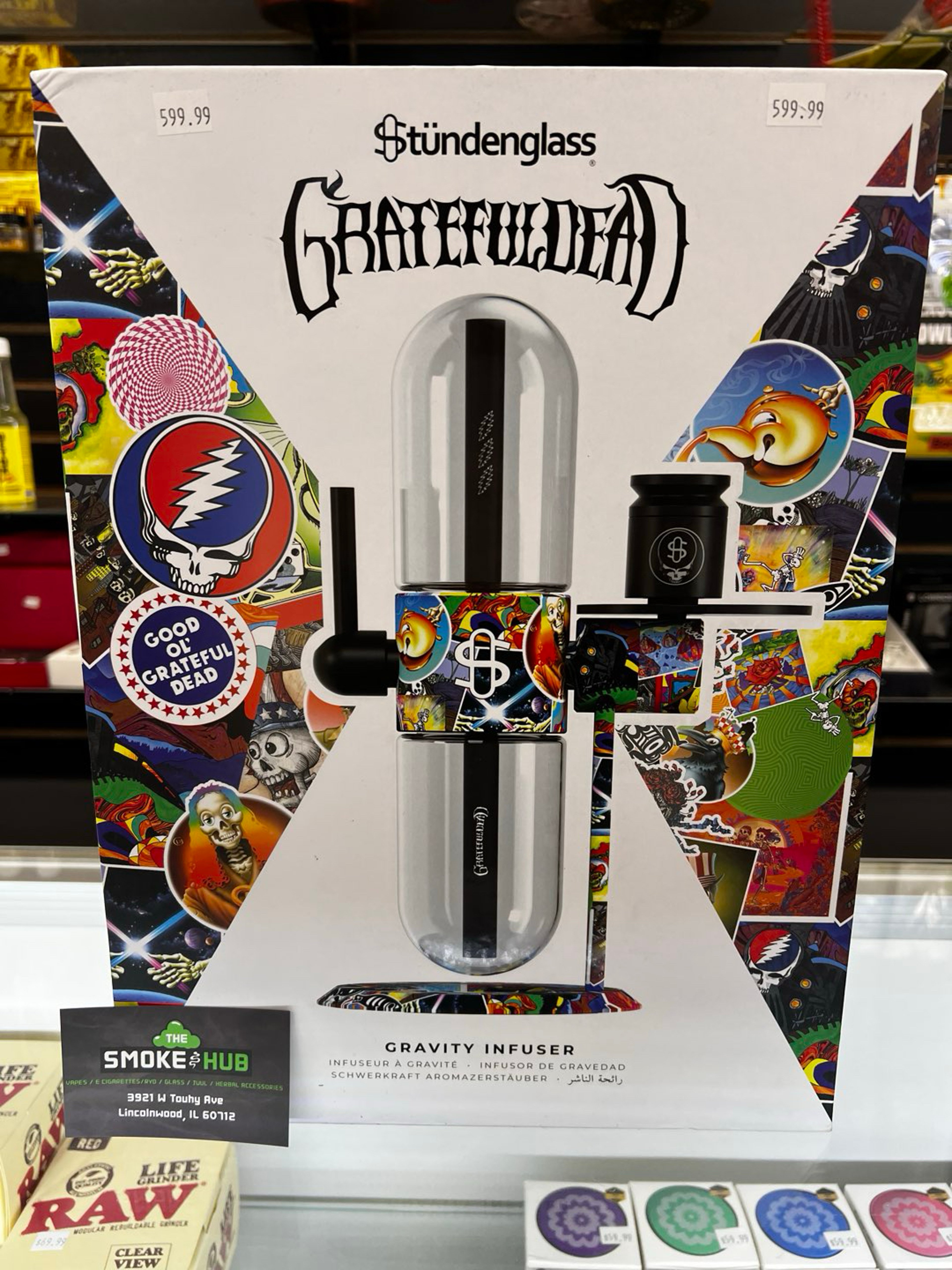 Preview pic of Studentglass gravity bong  X Grateful Dead