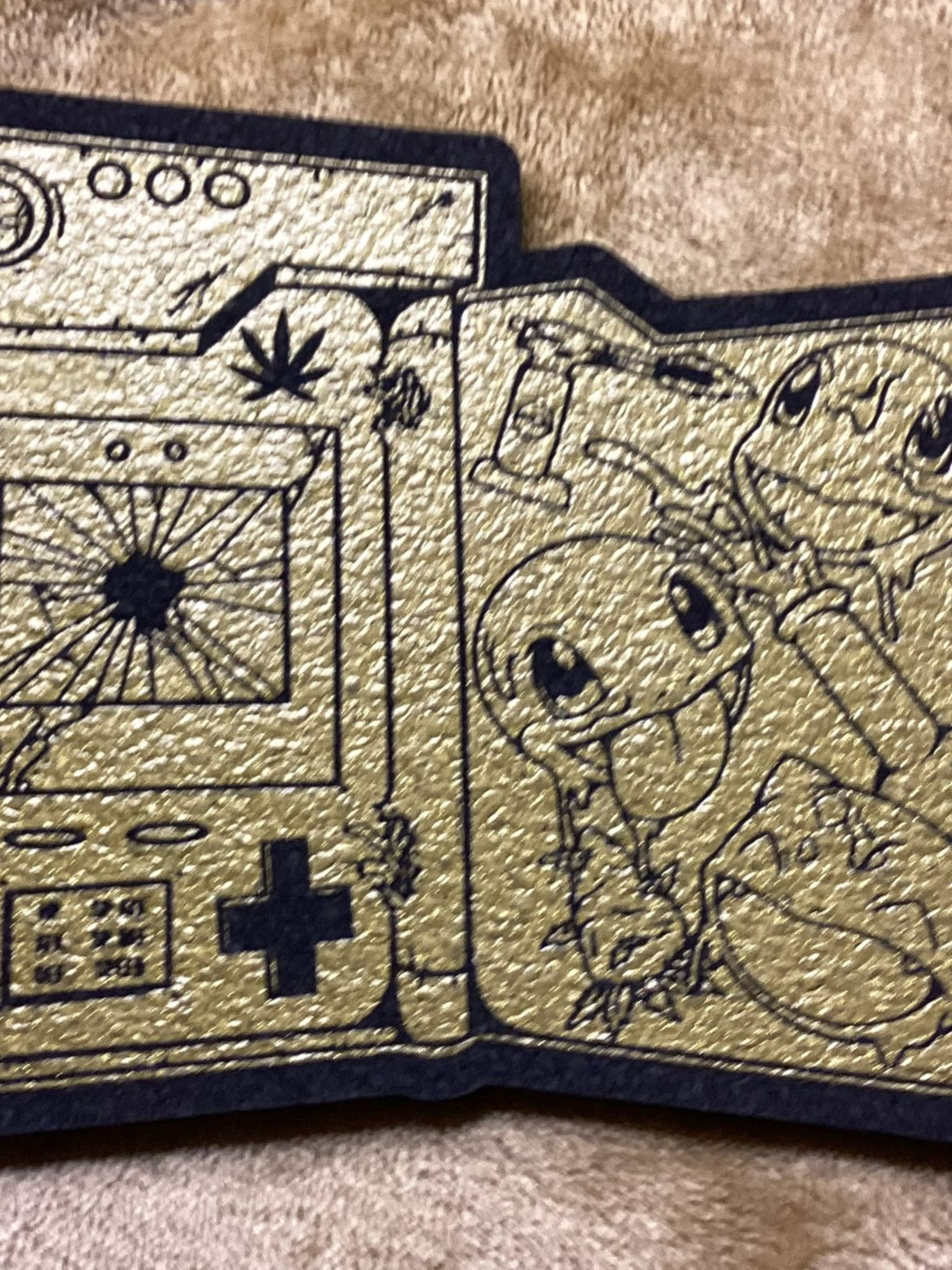 Preview pic of Dark Mountain Cult “GOLD” Born Ready Designs Moodmat 6/10 UV Reactive!!!