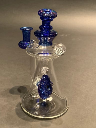 Preview pic of Rusty x Lid Glass Collab Dichro Hive Rig