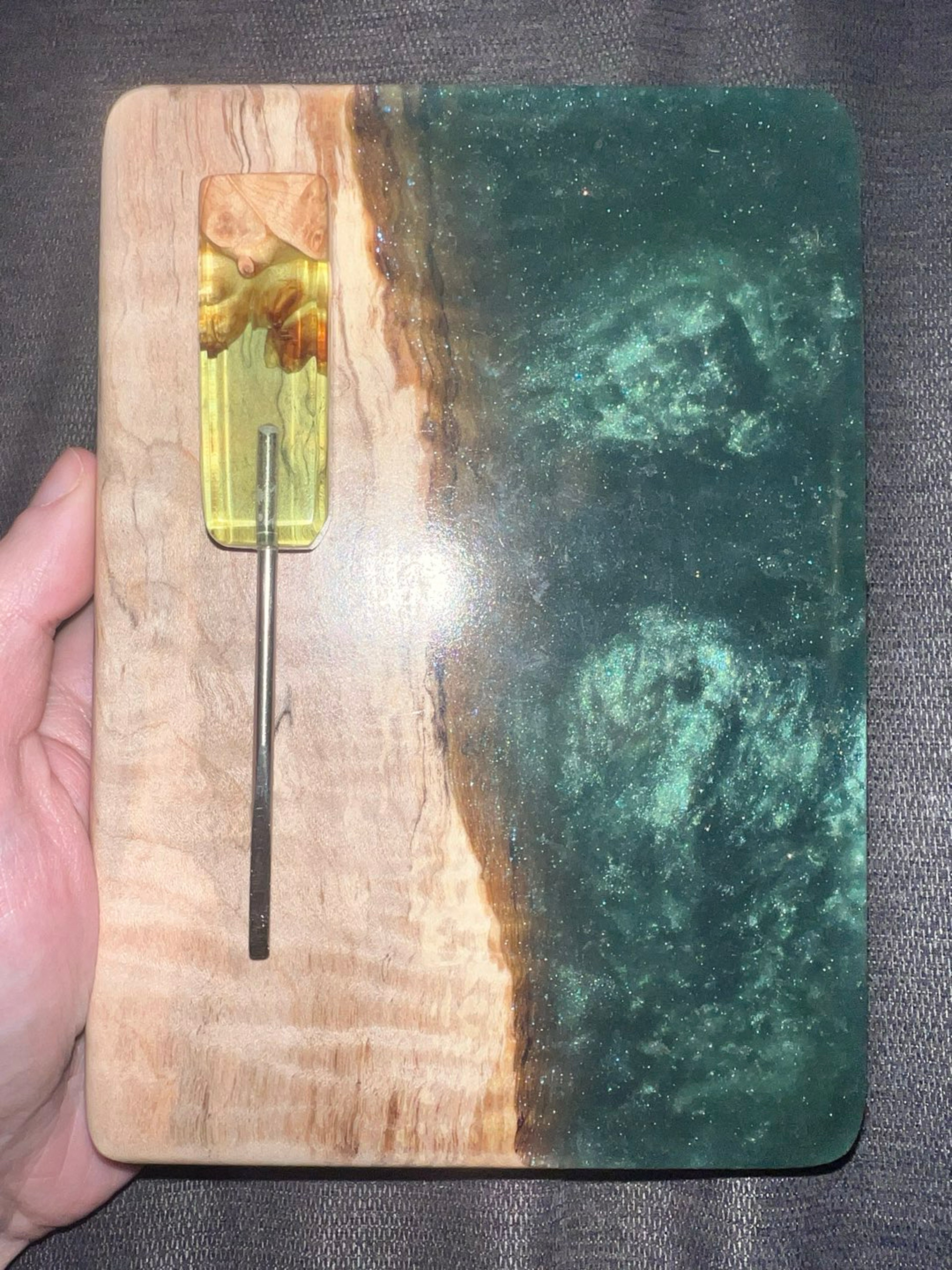 COMBO - Refined_elements dabber + Imprint_boards resin and wood tray image 0