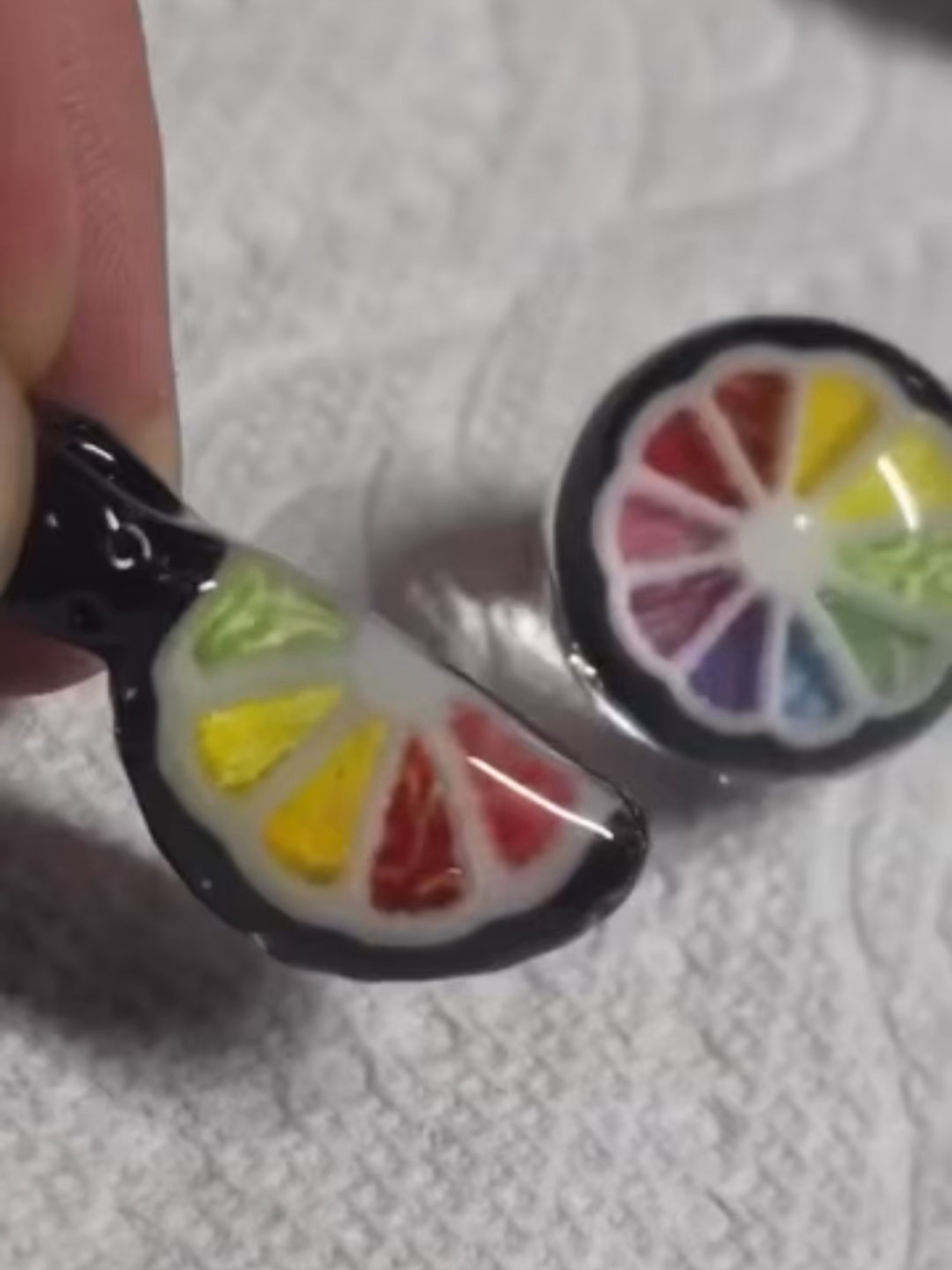 Preview pic of Lyons Wedge Rainbow Pendant