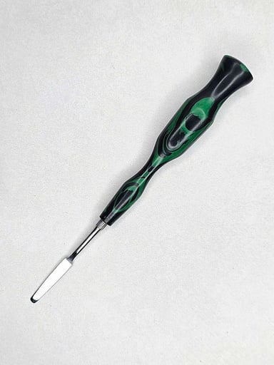Preview pic of The "Green Crusader" Handmade Recycled HDPE Plastic Wax Clay Carving Tool