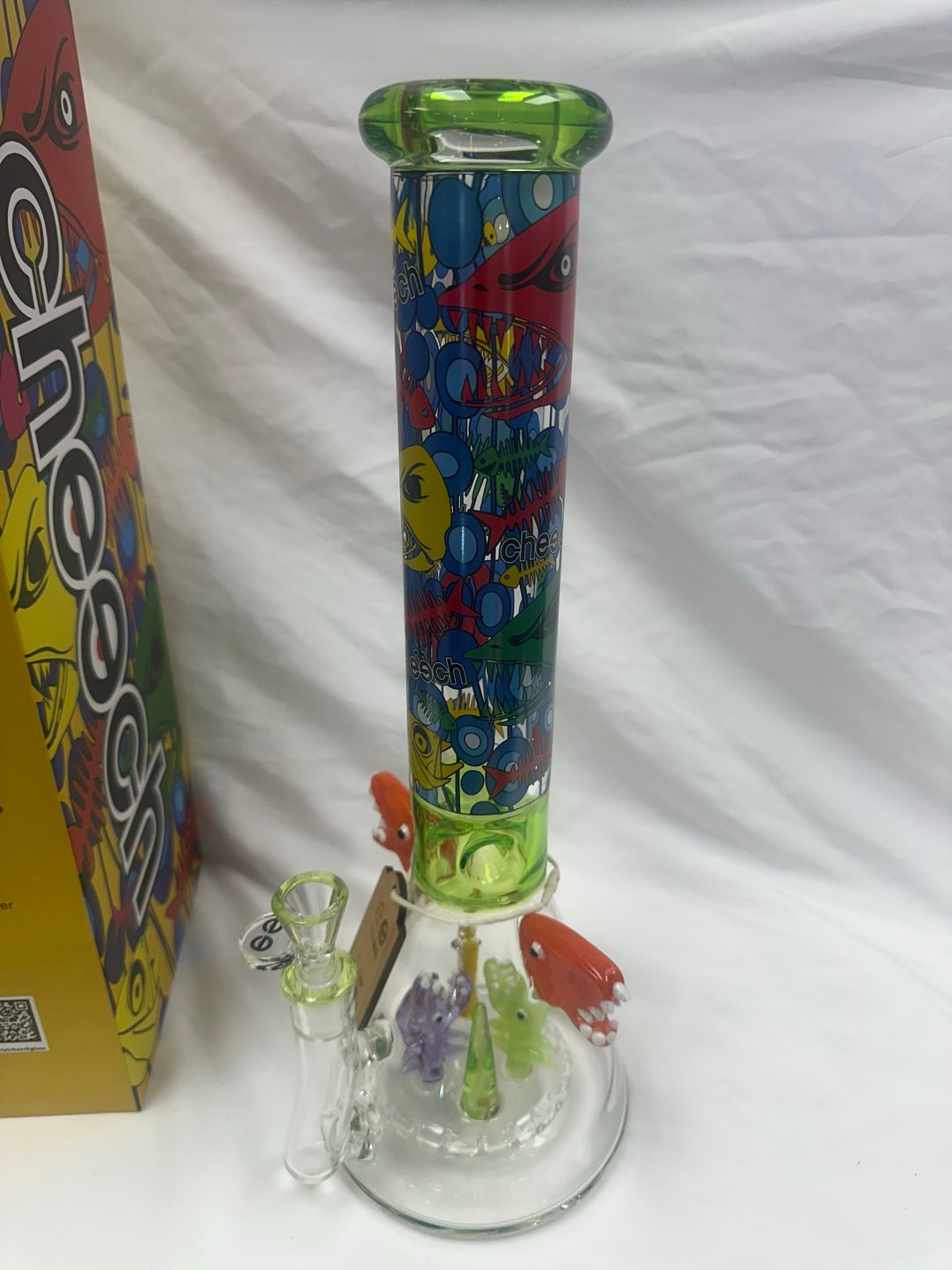 Preview pic of Cheech 15” Whimsical Shark Beaker 14 mm bowl