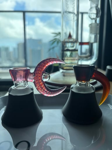 Preview pic of 18mm 3D Printed Slide Holder with Glass Reducer