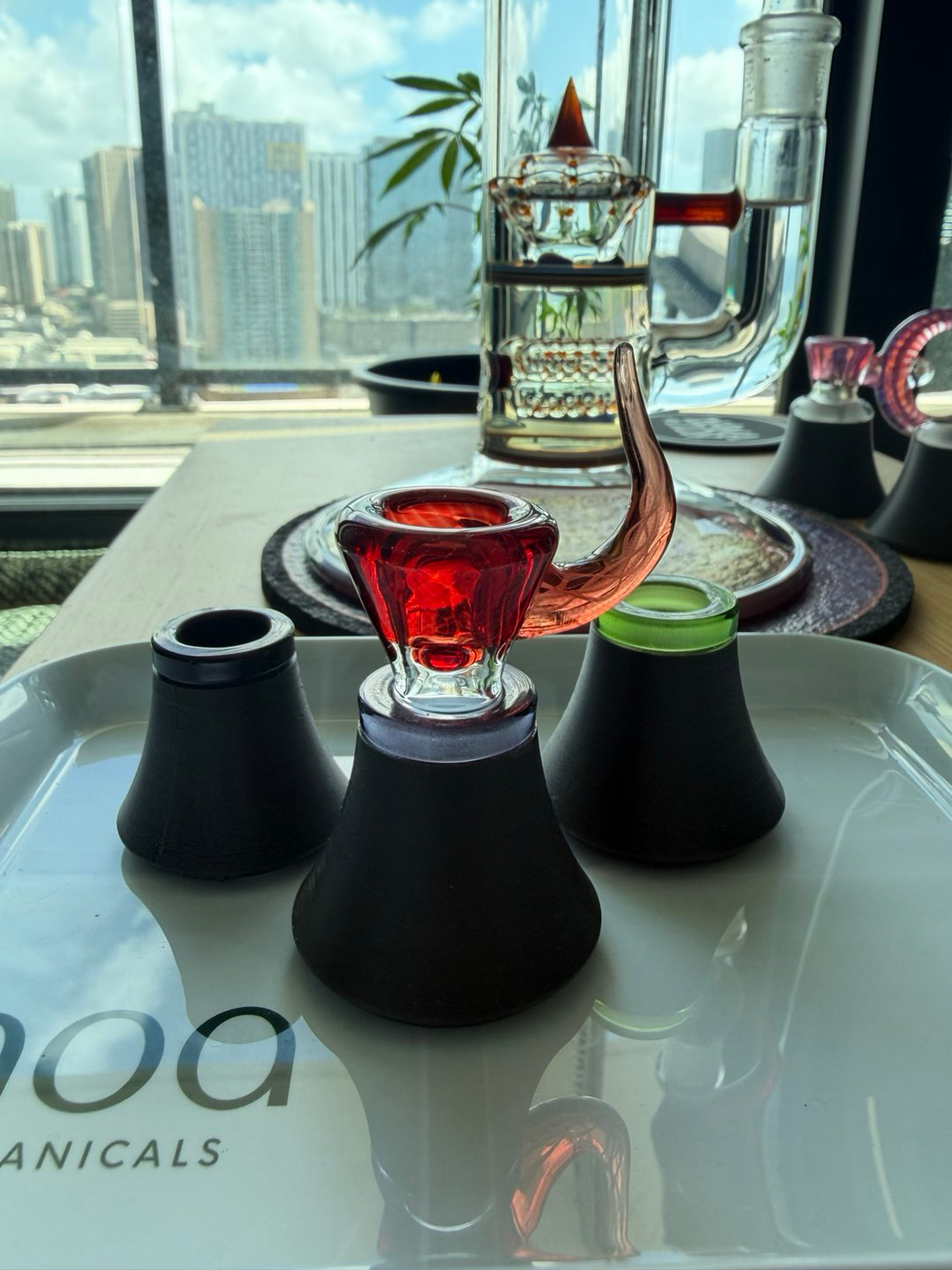 Preview pic of 14mm 3D Printed Slide Holder with Glass Reducer